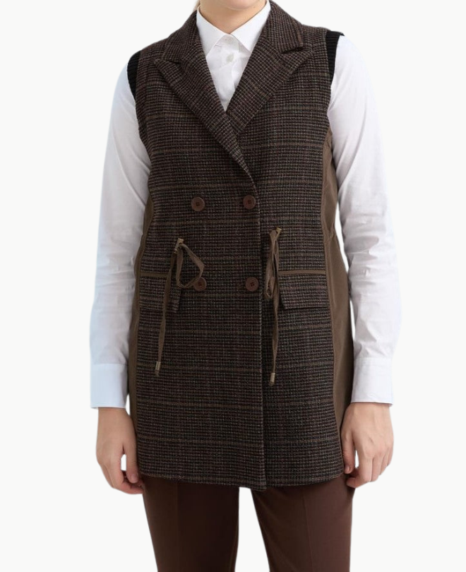 Veste Sans Manche Croisé